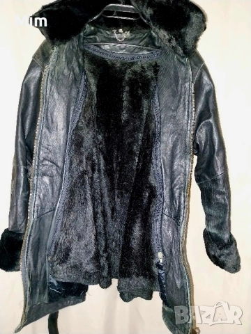 Кожено еке палто от естествена кожа с пухкава подплата , снимка 8 - Якета - 52015298