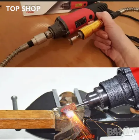 Мултифункционален ротационен инструмент 170 аксесоара GOXAWEE 240W, електрическа права шлайфмашина, снимка 11 - Гедорета - 48932430