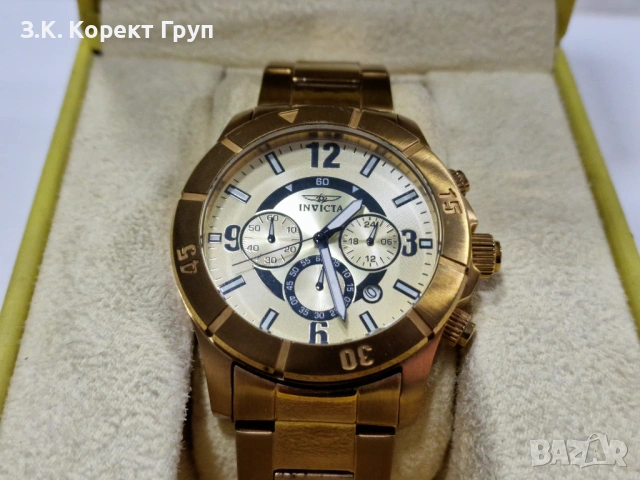 Часовник Invicta Specialty Chronograph Gold Model 1423