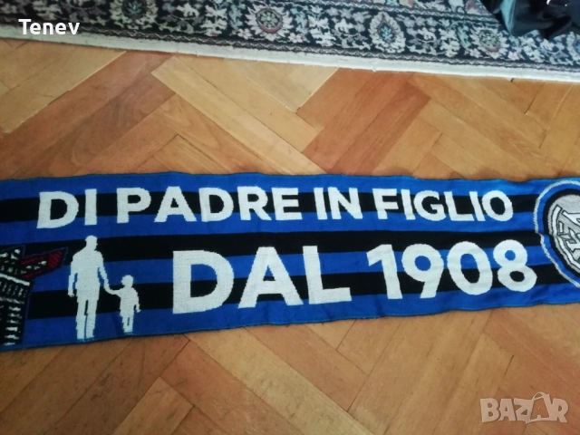 Inter Milan оригинален официален шал От Баща за Син Inter Milan Di Padre In Figlio 1908 , снимка 7 - Футбол - 52985643