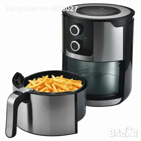 ФРИТЮРНИК С ГОРЕЩ ВЪЗДУХ /Air Fryer, снимка 5 - Фритюрници - 55864355