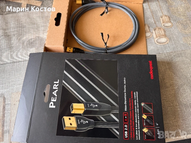 Audioquest Pearl USB A-B 1.5 метра