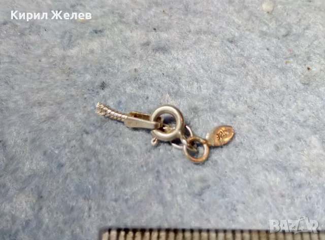 СТАРА СРЕБЪРНА ЗАКОПЧАЛКА За КОЛИЕ ВЕРИЖКА ГРИВНА СРЕБРО 925 ITALY КАРАБИНКА За СИНДЖИР 49909, снимка 3 - Други - 49147333