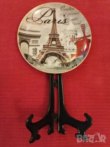 Сувенирна, порцеланова чиния, Париж. , снимка 8 - Колекции - 48235732
