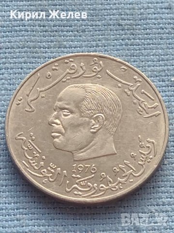 Монета 1 динарий 1976 г. Тунис рядка за КОЛЕКЦИОНЕРИ 41172, снимка 2 - Нумизматика и бонистика - 42774373