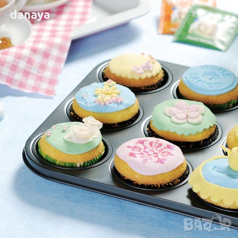 2633 Метална форма за мъфини, 12 гнезда, снимка 2 - Форми - 35249040