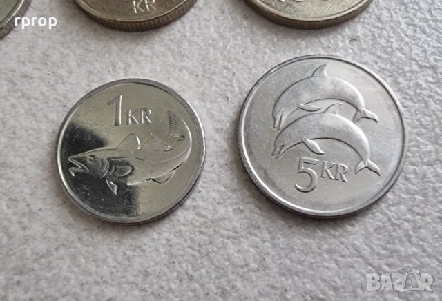 Монети. Исландия.  0.10, 1, 5  10, 50 и 100 крони. 6 бр., снимка 5 - Нумизматика и бонистика - 42314837
