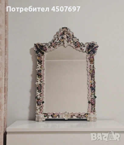 Огромно огледало от  порцелан., снимка 9 - Антикварни и старинни предмети - 54322958