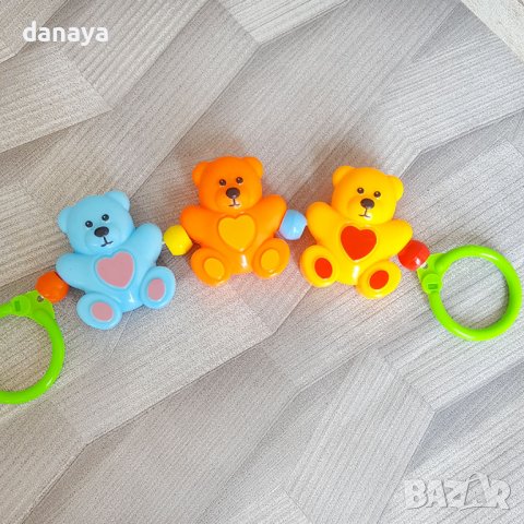2985 Дрънкалка за бебешка количка дрънкалки мечета играчки за бебе, снимка 5 - Дрънкалки и чесалки - 37605667