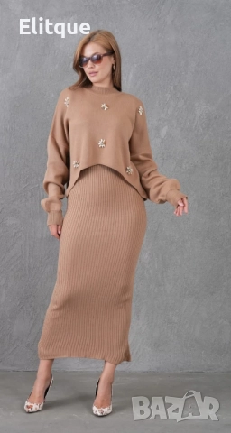 дамски комплекти блуза и пола , снимка 3 - Комплекти - 52552644