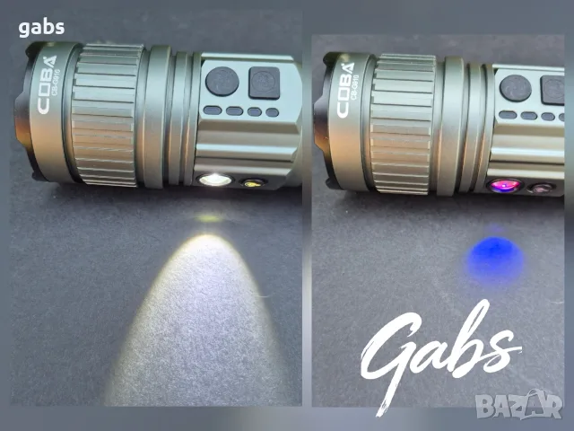 Мощен LED алуминиев фенер COBA CB-G910,TG WICK 3000m 3000м, снимка 6 - Екипировка - 55985185