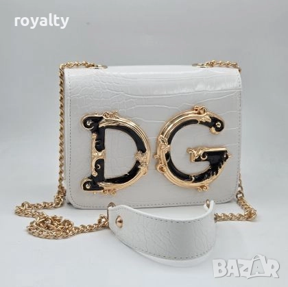 Dolce & Gabbana Бяла Дамска Кожена Чанта , снимка 2 - Чанти - 52900174