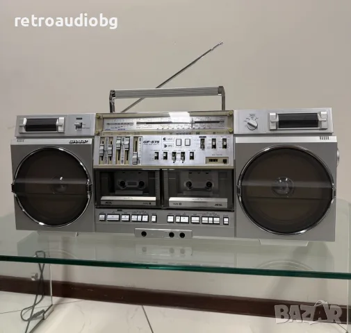 🔈Колекционерски ретро радиокасетофон SHARP GF-575  - Boombox - профилактиран🔉