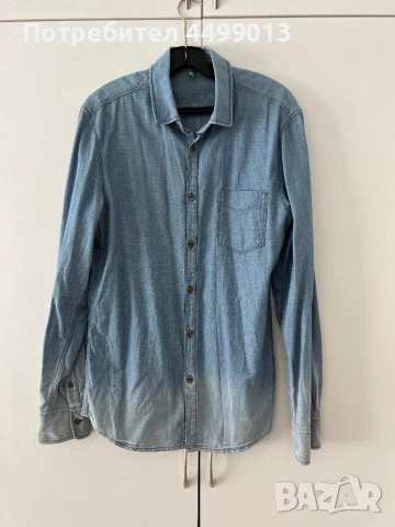 Риза United Colors of Benetton Размер  M (S), снимка 2 - Ризи - 50615921