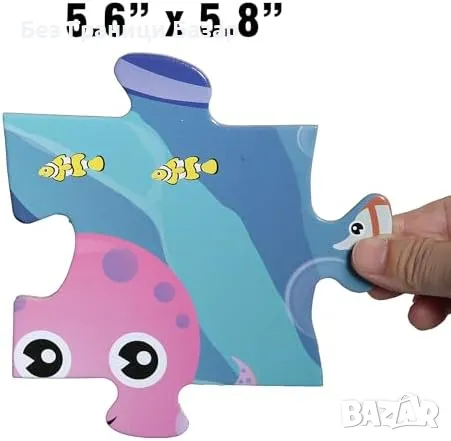 Нов Голям подов пъзел с океанска тематика – 48 части за деца 3+ игра, снимка 10 - Образователни игри - 48924311