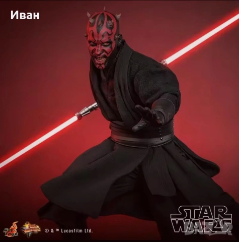 Hot Toys Star Wars: The Phantom Menace MMS748 Darth Maul with sith speeder , снимка 5 - Фигурки - 53388796