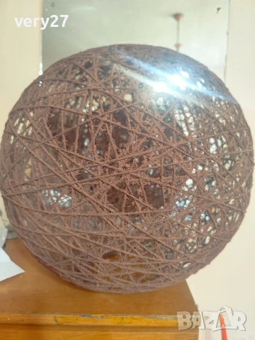 абажур кафяв калбо, снимка 3 - Саксии и кашпи - 54320333