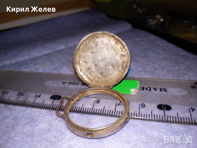 СРЕБЪРНИ ДОЛЕН КАПАК с РАМКА - СРЕБРО 925 от МНОГО СТАР РЕТРО МОДЕЛ РЪЧЕН ЧАСОВНИК 36456, снимка 8 - Антикварни и старинни предмети - 39653944