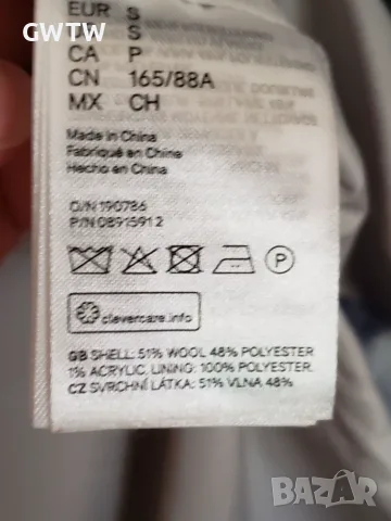 H&M палто вълна, снимка 6 - Палта, манта - 56228330