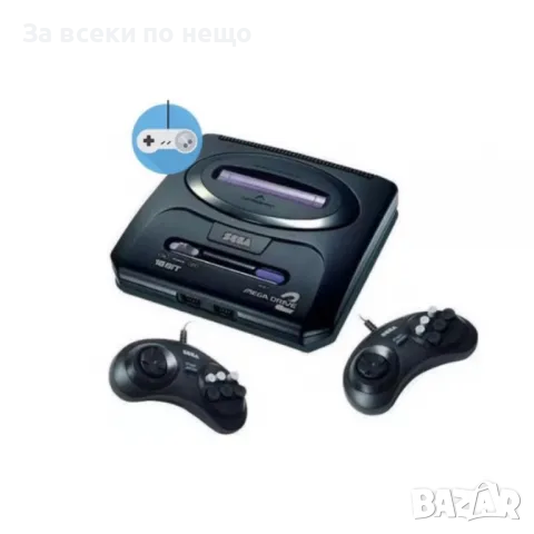 Игрална конзола за TV SEGA MEGA DRIVE-2 с 2 джойстика, снимка 3 - Друга електроника - 49248991