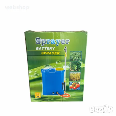 Градинска пръскачка с акумулаторна батерия, тип раница, с дълга тръба, 16 литра, снимка 9 - Градинска техника - 50342481