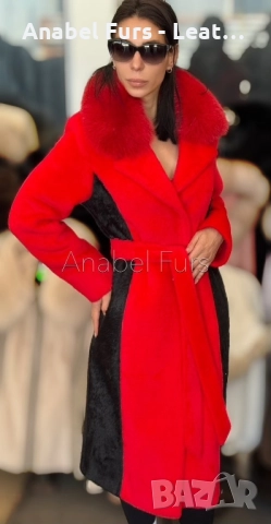Дамски палта естествена кожа и естествен косъм, снимка 16 - Якета - 37512393