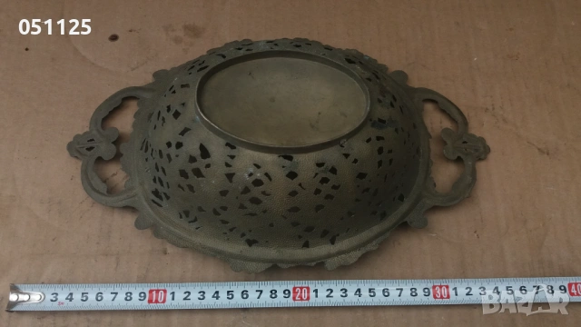 масивна аристократична бронзова фруктиера , снимка 10 - Други ценни предмети - 53025853