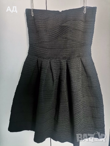 Страхотна черна къса рокля, снимка 4 - Рокли - 52446289