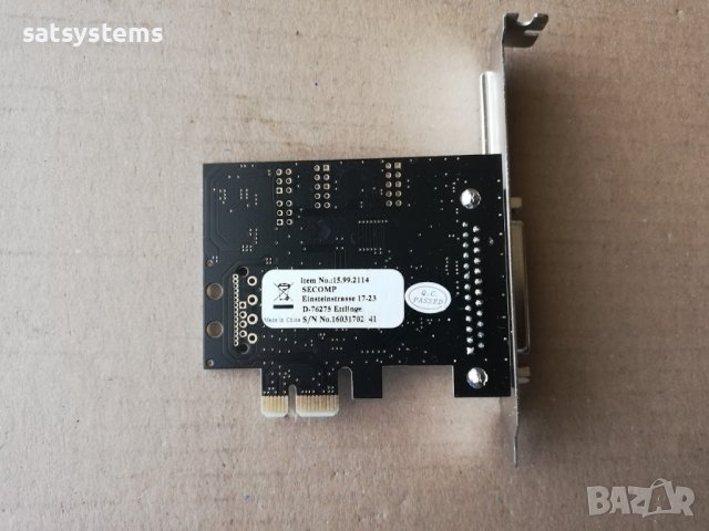 Roline PCI-Express Adapter Card, 1x Parallel ECP/EPP Port, снимка 7 - Други - 38285591