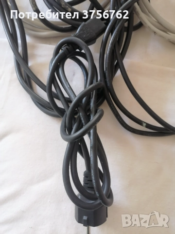 Продавам 8 броя захранващ кабел за компютър и монитор, снимка 4 - Кабели и адаптери - 52264896
