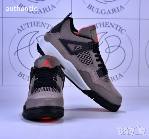 Nike Jordan Retro 4 White Oreo, Taupe Haze, Purple Metallic, снимка 14 - Спортни обувки - 39215114