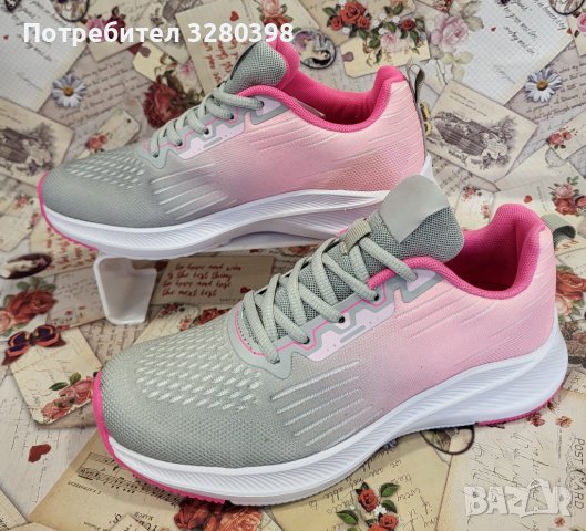 Дамски спортни маратонки с гъвкава подметка и дишаща мрежа модел: модел: BL273-1 pink, снимка 2 - Маратонки - 44385302