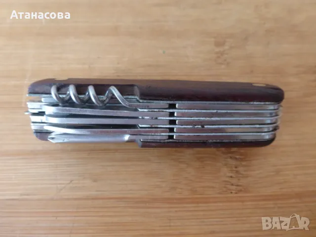 Джобно ножче 11 инструмента с дървена дръжка, снимка 9 - Ножове - 47467859