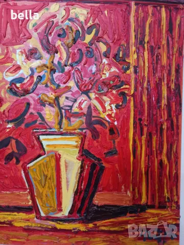 Картина на Чавдар Петров ,масло-платно,подписана!, снимка 3 - Картини - 49290824