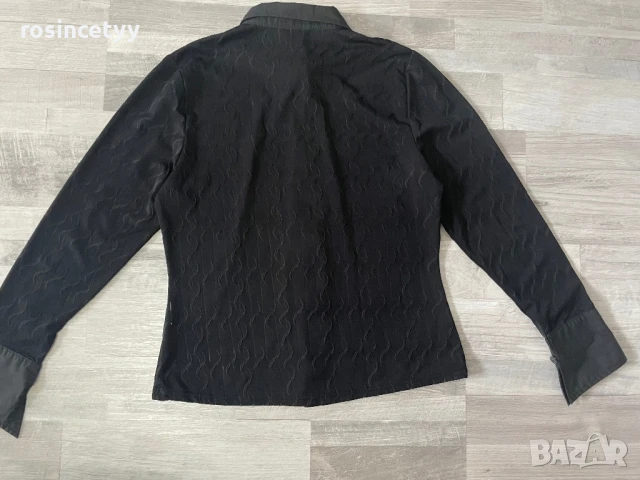 черна тънка риза, снимка 7 - Ризи - 51081079