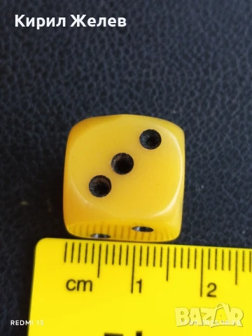 Старо бакелитово зарче от соца жълто шестранно за КОЛЕКЦИОНЕРИ 32424, снимка 4 - Други ценни предмети - 51395146