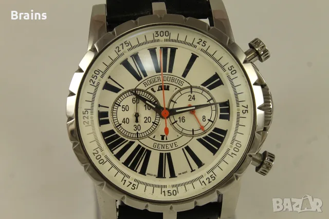 ROGER DUBUIS Chronoexcel Мъжки Стоманен Хронограф, снимка 4 - Мъжки - 55941511