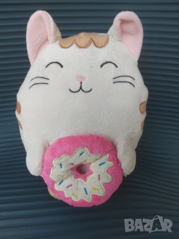 Котенце с донът - мека плюшена играчка, снимка 2 - Плюшени играчки - 51647685