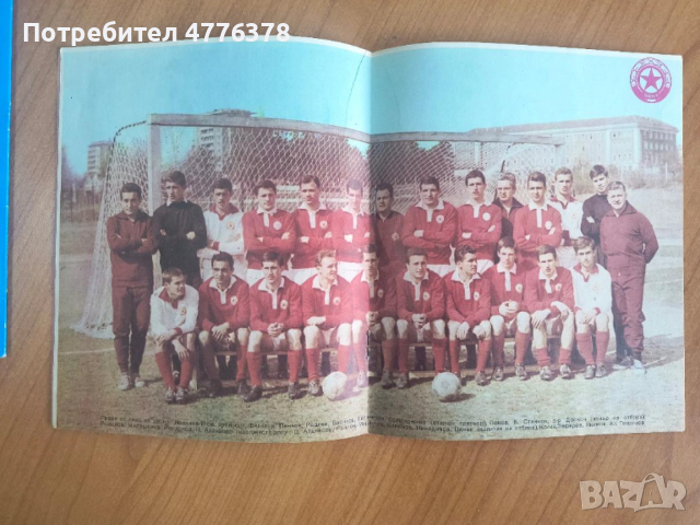 Футболна програма ЦСКА Червено знаме-Интер Милано 26.04.1967, снимка 2 - Футбол - 54041150