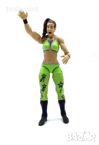 Екшън фигура WWE Bayley Бейли Mattel Elite action figure играчка Green, снимка 8 - Други - 48736682