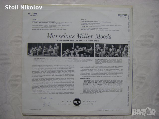 Плоча - Add An Image  Glenn Miller And The Army Air Force Band – Marvelous Miller Moods, снимка 5 - Грамофонни плочи - 35358346