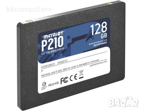 128GB SSD Patriot P210 - P210S128G25, снимка 3 - Твърди дискове - 37215090