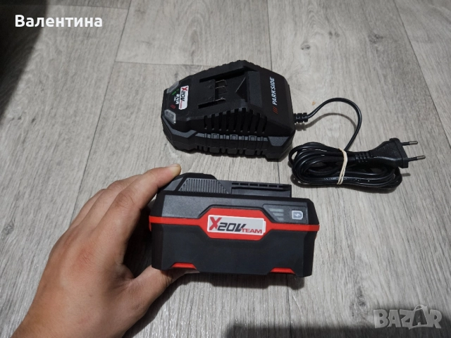 Акумулаторна батерия Parkside 4 ah и зарядно 2,4 Ah