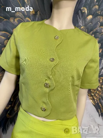 Стилна риза тип сако с ефектни копчета, снимка 1