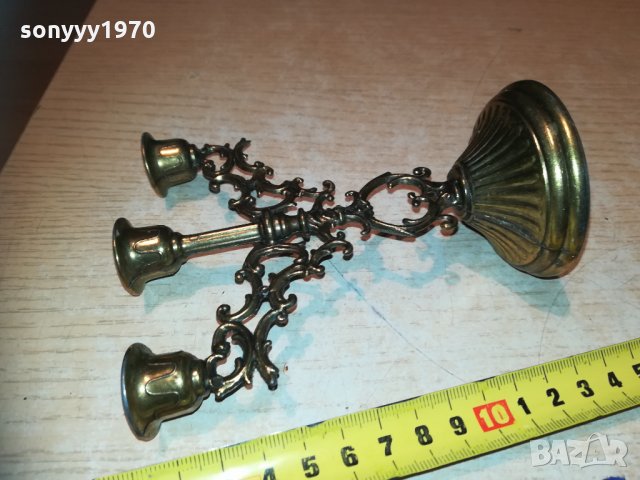 кокетен свещник мед/месинг 0912202029, снимка 10 - Колекции - 31069339