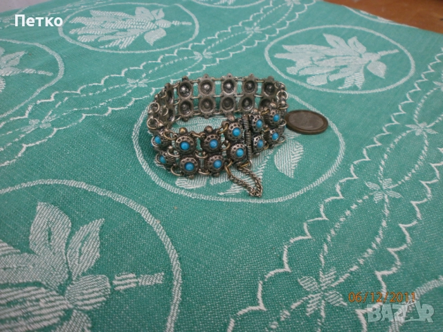 Стар накит украшение 19.5 / 2.5 см  60 грама, снимка 6 - Антикварни и старинни предмети - 52604452