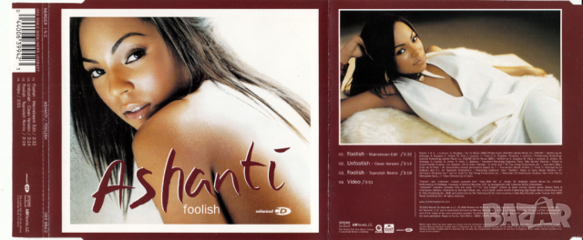 ASHANTI - Foolish - Maxi Single CD - оригинален диск, снимка 2 - CD дискове - 44572007