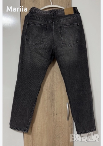 Джинси Мом Fit в стилен графитов цвят , снимка 4 - Дънки - 52898797