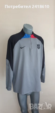 Nike Dri - Fit FC Barcelona 3/4 Full Zip Slim Fit Strike Mens Size 2XL НОВО! ОРИГИНАЛ! Мъжко Горнище, снимка 3 - Спортни дрехи, екипи - 50567056