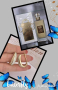 оригинален арабски парфюм, подарък обеци от медицинска стомана с 18к златно покритие , снимка 1 - Обеци - 44678936